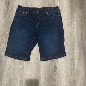 Calvin Klein Jeans Women's Navy Denim Shorts